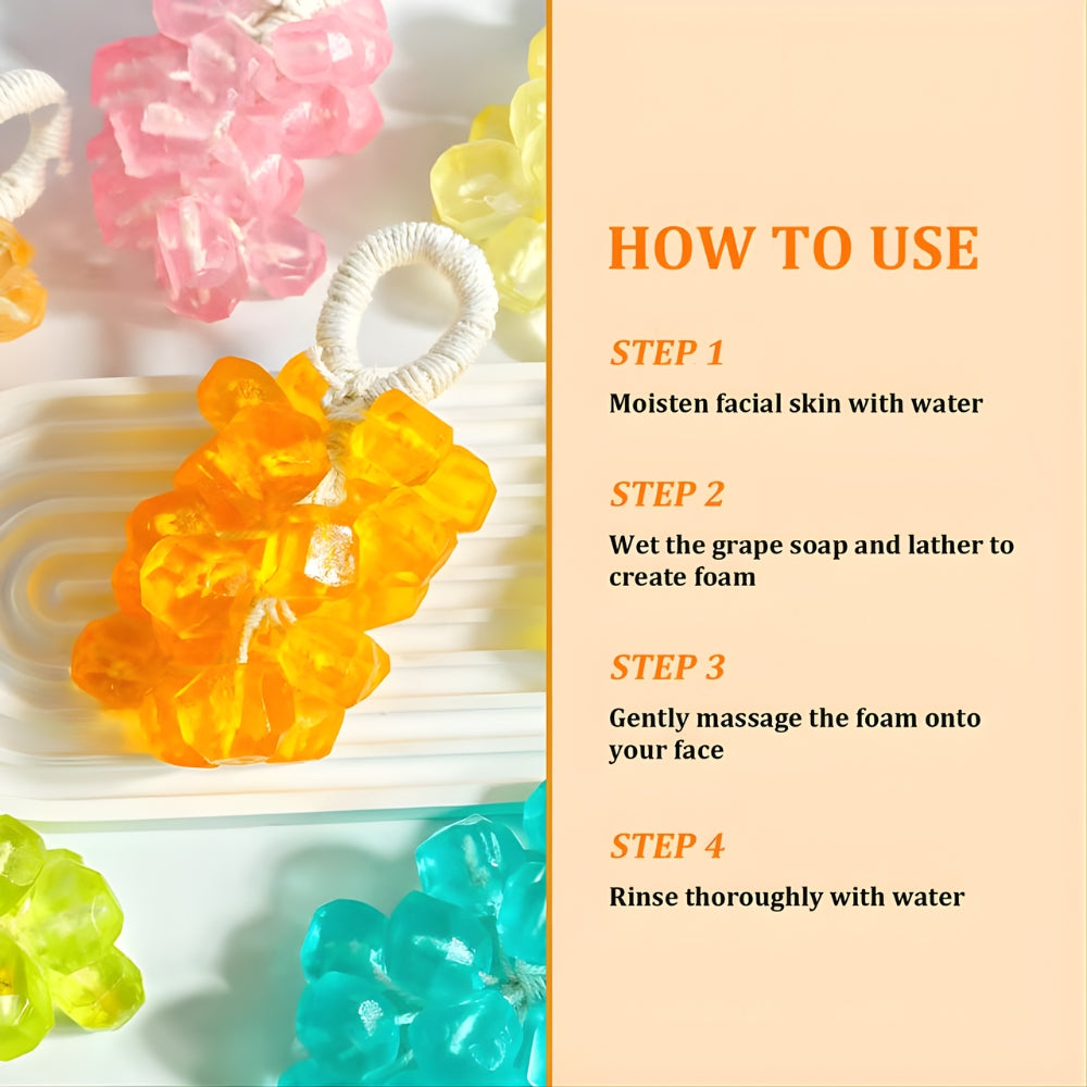 Organic Handmade Grape-Shaped Brightening Soap