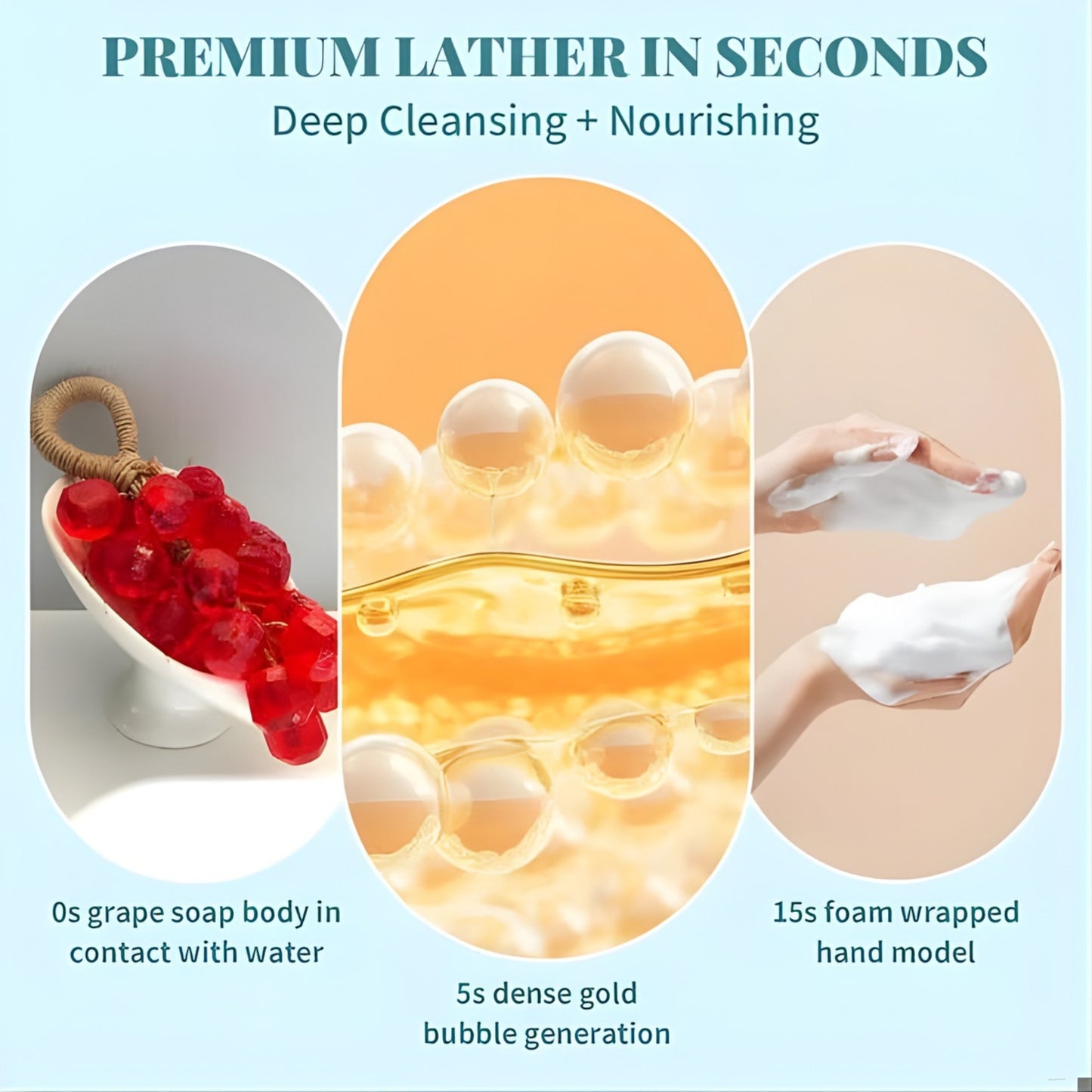 Organic Handmade Grape-Shaped Brightening Soap